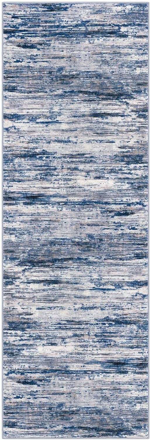2x6 Navy Blue Gray Neutral Multi Modern Abstract Runner Rug for Hallways, Super Soft Hallway Decor Kitchen Rugs with Non-Slip, Non-Shedding Washable Rug for Entryway Bedroom Indoor - Image 8